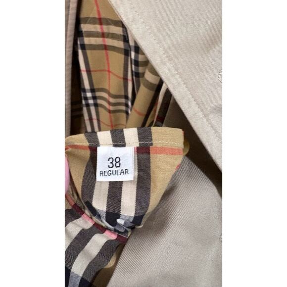 Burberry Women's Vintage Long Trench Coat Detachable Wool Liner EU Size 38 - Picture 10 of 15